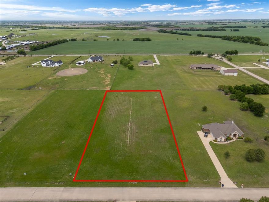 Build your dream home on this stunning 2-acre lot in the highly sought-after High Point Ranch community, offering the benefit of no city taxes. Situated in Rockwall County, this property provides the space and flexibility to create a custom home, workshop, and outdoor retreat tailored to your lifestyle. High Point Ranch features beautiful surroundings, including a 100+ acre soil conservation lake, walking trails, and a park area with picnic tables and a playground. Enjoy peaceful, country-style living with low HOA dues while still being conveniently located near major highways, shopping, and dining. A rare opportunity to own acreage in a rapidly growing area.