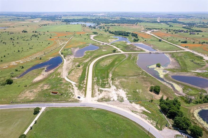 Come & build your dream home on this beautiful lot in the highly sought after Aledo ISD! Ideally located just 15 minutes to Fort Worth, 15 minutes to downtown Weatherford and 30 minutes to DFW Airport. This property offers a unique blend of natural landscapes with beautiful water features, rolling terrain, and various elevations, presenting a perfect canvas for your dream home. The property's topography provides a picturesque base for designing a home that fully utilizes the natural contours and panoramic views of the property. AT&T Internet being installed.  Propane tanks must be buried

With its proximity to both Fort Worth & Weatherford, you have the convenience of city amenities like shopping, dining, and entertainment just a short drive away, while still enjoying the tranquility and privacy that country living provides.

Lakeridge Ranches offers a rare blend of convenient location and natural beauty. Don’t miss this unique opportunity!!