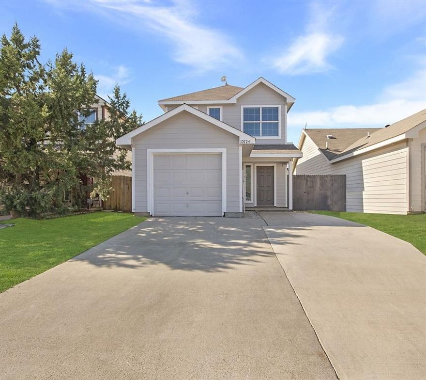 This home qualifies for a $7,500 lender grant! Welcome to your newly upgraded 3-bedroom, 2-bath retreat—where every detail has been thoughtfully refreshed. Enjoy brand-new LVP floors, new carpet, fresh paint inside and out, and modern light fixtures that elevate every room! The kitchen shines with new stainless steel appliances, beautiful granite counters, a tumbled-marble backsplash, and generous cabinetry. The primary suite offers a walk-in closet, dual sinks, and a relaxing garden tub for unwinding. Step outside to a newer fence, new back door, and extended driveway for added convenience. Additional upgrades include new 2 inch blinds, new baseboards, new garage door motor, a newer roof, and a newer water heater—giving you peace of mind for years to come. Move-in ready, stylish, and perfectly priced—this is the one you’ve been waiting for. Schedule your showing today!