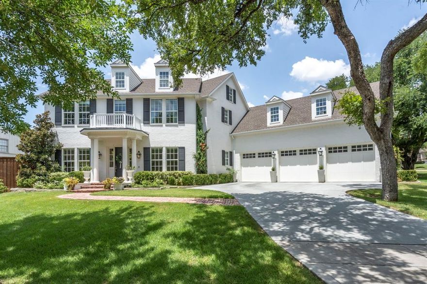 This magazine-cover worthy home sits on a spacious corner lot in the coveted Kessler Park area, known for its rolling hills and mature trees. Built custom in 2021 by premier builder Coats Homes, this home offers 4,000+ sqft of luxury living on a beautifully treed 0.25-acre lot. Features include 4 spacious bedrooms, 4.1 baths, a dedicated office, multiple living areas, and a bright, breezy open feel with a great floor plan. The main living area has soaring vaulted ceilings, a gas fireplace, abundant natural light, and French doors leading to a large covered patio and spacious backyard. The gourmet kitchen includes quartz countertops, waterfall island, upgraded appliances, and wet bar. White oak hardwood flooring and tons of windows throughout. Primary suite features a spa-like marble bathroom and walk-in closet connected to the laundry room. Guest bedrooms, each with their own en suite bath, have been decorated in designer wallpaper. Two additional living areas and bonus rooms over the garage. Additional highlights: 3-car attached garage, mature landscaping, and prime location next to park, trails, and Stevens Park Golf Course—just minutes from Bishop Arts District shopping and dining and a quick dash to Downtown Dallas. With a home that commands this much of a street presence, you just have to see the inside!