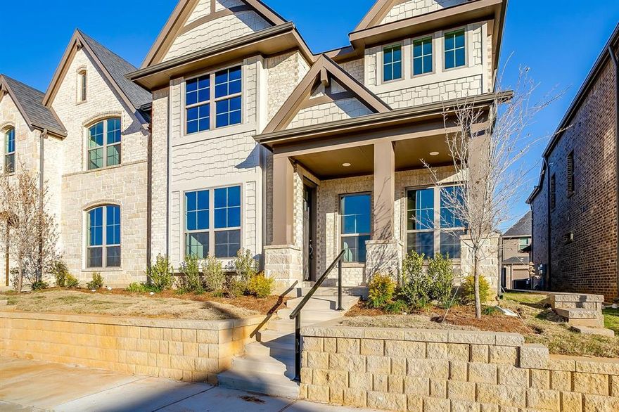 Welcome to this beautifully crafted townhome in Knight’s Landing on Eden Rd., where contemporary comfort meets everyday convenience. From the moment you arrive, the classic brick-and-stone façade, striking 8-foot Craftsman-style front door, and rear-entry two-car garage set the tone for timeless curb appeal.
Inside, the thoughtfully designed main floor features durable luxury vinyl plank flooring and an airy open-concept layout that seamlessly connects the living and dining areas—perfect for hosting or relaxing. The gourmet kitchen impresses with stainless steel appliances, custom-painted cabinetry, a sleek subway tile backsplash, upgraded countertops, and a spacious pantry for all your storage needs. A convenient powder bath adds to the main level’s functionality.
Tucked away on the first floor, the private primary suite serves as a tranquil retreat, complete with a dual vanity, elegant 12x24 tile accents, a large glass-enclosed shower, and a generous walk-in closet.
Upstairs, you’ll find two well-sized bedrooms, a full bath, and a flexible loft space—ideal for a home office, playroom, or additional living area.

Nestled in a vibrant and rapidly growing community, this townhome offers easy access to local dining, coffee shops, grocery stores, scenic walking trails, and parks. Whether you're starting fresh or looking to downsize, Knight’s Landing offers the perfect combination of style, comfort, and convenience.
Ready in May!