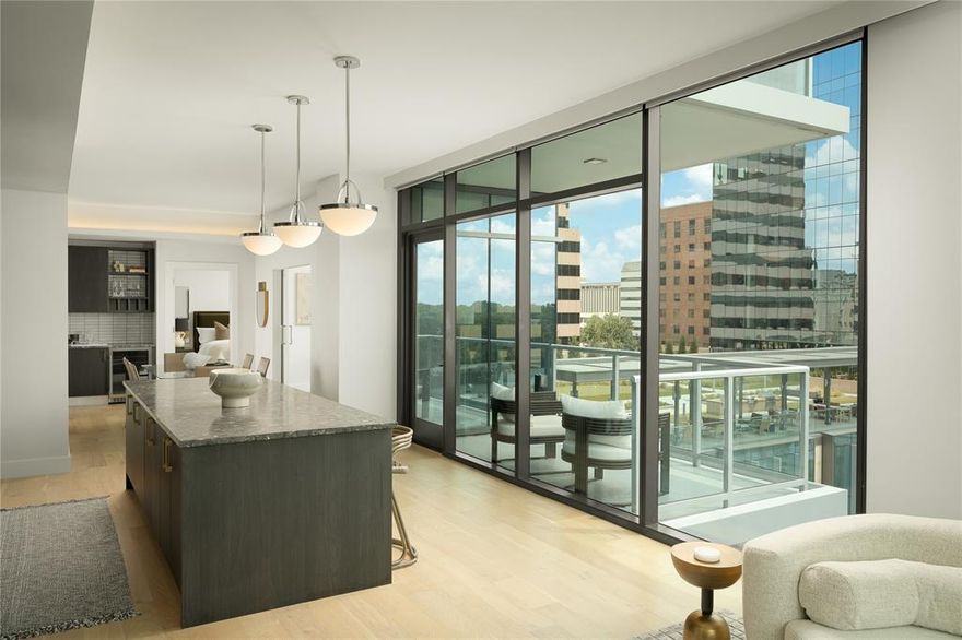 Photos shown are of the model unit. Actual unit will be exact layout and finishes on a different floor. Introducing 8119, brand-new luxurious high rise rentals zoned to Highland Park ISD. 8119 is redefining rental living with tasteful finishes and hospitality services offering meticulously designed one bedroom, two-bedroom apartments, along with stunning Penthouses. Each residence boasts breathtaking views, premium finishes, and an abundance of natural light. Interiors include refined finishes, custom cabinetry, floor to ceiling windows, spacious layouts and customizable walk-in closets. There are also exceptional amenities and services, which have been thoughtfully curated to ensure that every aspect of your lifestyle is catered, offering unparalleled comfort, luxury, and convenience. Amenities include rooftop private dining, pool deck with skyline views, rooftop bar and lounge, boutique fitness center, yoga lawn, putting green, pickle ball court, resident library, infrared sauna, 24 Hour Concierge, valet services and private storage.