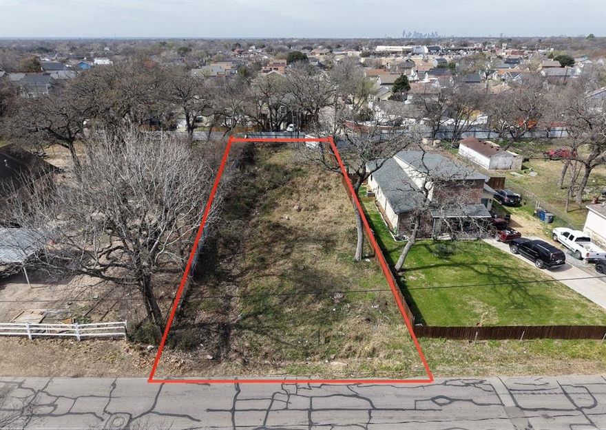 Prime investment opportunity in Dallas! This .28-acre cleared lot at 1913 Leroy Rd is in a rapidly growing neighborhood with new construction all around, making it ideal for experienced investors or buyers looking to hold land for future appreciation. The property comes with an existing survey, is not platted, and has no utilities on site, giving you a blank canvas to plan your project. A 10-foot Sanitary Sewer Easement (C.F #97332) runs along the lot, restricting construction directly above it; buyers should review city permitting requirements and perform due diligence. With its prime location and potential for long-term growth, this lot is ready for your vision, whether building, investing, or holding. Serious offers only  don’t miss this chance to secure land in a high-demand Dallas area!