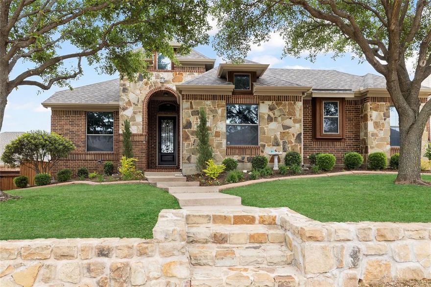 PRISTINE ONE STORY CUSTOM HOME! Distinguished by its detailed craftsmanship, high quality & design including crown molding, handscraped wood floors, soaring ceilings & 8 ft. doorways, this home has been meticulously maintained & offers 3 living areas including a game room & media room. Updates include HVAC & fence. Just off the entry is a private study with French doors. Butler's pantry connects formal dining to the well-designed kitchen with granite counters, SS appliances, gas cooktop, double ovens, island, breakfast bar & walk-in pantry. Set aside for privacy, the spacious primary suite provides a sitting area overlooking the backyard & an oversized ensuite. Amazing back yard with extended covered patio; making entertaining a breeze! Marshall Ridge is centrally located & offers plenty of neighborhood amenities incl. clubhouse, fitness center, walking & biking trails, pools & playgrounds + more! Highly acclaimed Keller ISD. This extraordinary property is a spectacular home & setting!