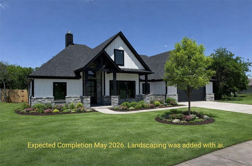 Estimated completion is April 2026. Experience refined living in this custom-built home by Tatarian Homes located in the highly sought-after Pyramid Acres subdivision within Aledo ISD. Offering just under 2,500 square feet, this thoughtfully designed residence features three oversized bedrooms, two and a half baths, and a generously sized private office ideal for working from home. High-end finishes throughout showcase quality craftsmanship and elevated design, creating a seamless blend of sophistication and comfort. The expansive layout provides exceptional flow and functionality, complemented by an oversized garage with ample space for vehicles and storage. There are no HOA restrictions. Pictures up to date as of April 5th.