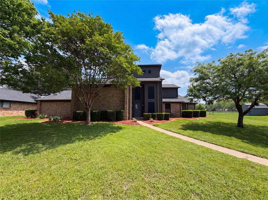 Unique mid-century modern home with character, style, and modern updates in desirable Kaufman County. Recently repainted and featuring new flooring, this well-maintained property offers the perfect blend of timeless charm and move-in-ready appeal.

Inside, you’ll find warm wood accents, vaulted ceilings, and a stunning two-story wood-burning fireplace that anchors the main living area. The flexible floor plan includes 3 bedrooms, 2.5 baths, two living areas, and two dining spaces—ideal for entertaining, working from home, or everyday living.

The spacious primary suite serves as a private retreat with skylights, generous counter space, ample storage, a sunken soaking tub, and a separate shower.

Step outside to your own backyard oasis featuring a pool, spa, and a unique spiral staircase leading to an upstairs sunroom—perfect for relaxing, a home office, or enjoying peaceful views.

Conveniently located near shopping, dining, and local attractions, this distinctive home offers comfort, personality, and the lifestyle today’s buyers are looking for.