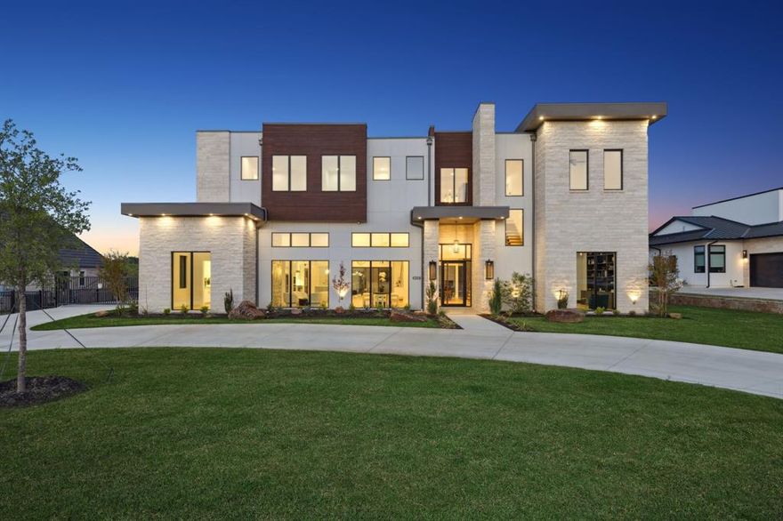 WOW!   SADDLEBACK RIDGE ESTATES  GATED SOUTHLAKE COMMUNITY!  4309 Saddleback is the epitome of modern luxury within the highly coveted and gated Saddleback Ridge Estates. This NEW CONSTRUCTION home COMPLETED in spring of 2025 is a contemporary designer masterpiece built by JPK Builders, offering 5 bedrooms, 5.3baths on over a 1 Acre lot. Crafted in collaboration with Lindbergh Designs of Architecture, this home is a harmonious blend of innovation and edge. This open concept home features a custom glass encased wine lounge, study,
entertainment room with bar, media room, flex room, and so much more! A Culinary Kitchen was completed to include   
Miele appliances, gorgeous quartzite countertops, oversized island & a SEPARATE Catering Kitchen w dishwasher, &
oven. The Owner's Retreat offers a Spa Like Experience w walk in shower & romantic bathtub. The expansive outdoor
paradise features a covered patio with outdoor kitchen.