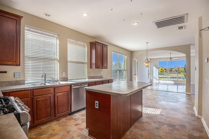 Welcome home to your new charming 5 bedroom 2.5 bath family home with a office. This home is in desirable Keller neighborhood with a view of the pond in a large cul-de-sac. This well-maintained property offers a spacious interior with an open floor plan, a modern kitchen, and a private master suite with a spa-like bathroom. Enjoy the outdoor oasis with a covered patio looking out at a beautiful pond. Located in a top-rated Keller ISD, this home is perfect for families. Don't miss the chance to make this your forever home. Contact us for a viewing today! You'll love the convenience of this location, with shopping centers and major highways just minutes away. Plus, the neighborhood's friendly atmosphere and walking trails make it a great place to call home. This is a rare opportunity you won't want to pass up! Seller is offering a $5000 credit for any cosmetic repairs!