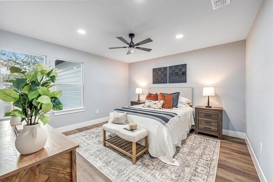 **The seller is contributing up to $10,000 toward the buyer’s closing costs or interest rate reduction** Taken down to the studs and thoughtfully rebuilt, this modern farmhouse blends timeless style with fresh, elevated design. With 3 bedrooms and 2 bathrooms, every inch of this home was curated to feel warm, inviting and truly move-in ready. The heart of the home is a stunning custom kitchen with a generous island, new cabinetry and quality finishes designed for both effortless living and memorable entertaining. Sunlight fills the open living spaces, framing sweeping views of rolling farmland and endless skies. Set on nearly 2 acres, this property gives you the freedom to create the lifestyle you have been dreaming of whether that means starting a garden, building a workshop, creating space for gatherings or enjoying quiet mornings surrounded by nature. A spacious 2 car garage adds function, storage and flexibility. Every major component is new including the roof, HVAC, electrical, plumbing, windows, appliances, sheetrock, cabinetry, doors and durable LVP flooring which offers the peace of mind that comes with a fully updated home. Thoughtfully designed for comfort, connection and everyday beauty, this home offers a rare combination of space, style and serenity in a setting that feels open, expansive and undeniably Texas.