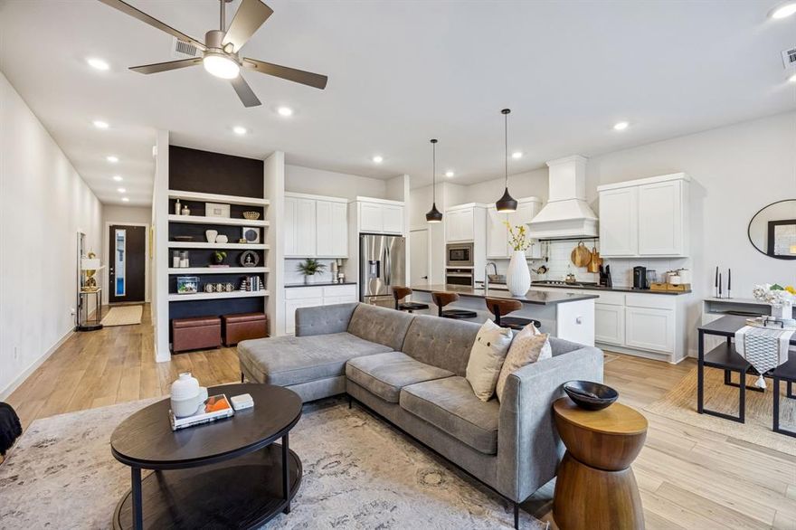 Priced to offer exceptional value, this home presents an opportunity for buyers seeking strong potential in today’s market. Positioned among newer townhomes near Downtown Dallas, this 3-bedroom offers a more spacious layout and a competitive price per square foot compared to similar properties.

Located in the Fort Worth Avenue Townhomes community, this modern townhome was built in 2021 and offers approximately 2,230 square feet of low-maintenance living with a private backyard, convenient access, and functional design. The home includes an attached two-car garage along with additional community guest parking. HOA coverage includes exterior insurance and may assist with backyard maintenance, supporting a lock-and-leave lifestyle.

The main level features an open-concept living, dining, and kitchen layout with a large island, quartz countertops, separate gas range and oven, abundant cabinetry, pantry storage, under-stair storage, powder bath, and luxury plank flooring.

Upstairs includes a game room, two secondary bedrooms positioned at the front of the home, and a full bath with a separate vanity area. Each bedroom features high ceilings and multiple windows providing natural light. The primary suite includes quartz countertops, a large shower with seat, linen storage, and generous closet space.

The backyard offers turf, a tall privacy fence, outdoor power access, and minimal maintenance, along with access to a community dog park.

Conveniently located approximately 4 miles from Downtown Dallas, less than 1 mile from Interstate 30, about 15 miles to the Arlington Entertainment District, and near Stevens Park Golf Course. Nearby shopping, dining, and fitness options include Sprouts Farmers Market, Aldi, 24 Hour Fitness, Chipotle Mexican Grill, and Starbucks.