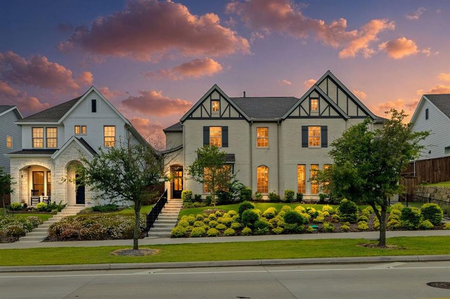 Step into a home where warmth and character abide. A soaring entry leads to a fireside family room, while the private primary suite offers custom lighting, a custom closet, and a serene barn-door retreat. The kitchen, with island seating and pantry, opens to gathering spaces above and below. Outdoors, a pergola, covered patio with swing, and landscaped brickwork create a true haven. Thoughtful touches abound feature walls, updated half bath, plantation shutters, Roman shades, epoxy-finished garage, and more. In Walsh, where parks, pools, school, and community flourish, discover not just a house, but a place for life's story to unfold.