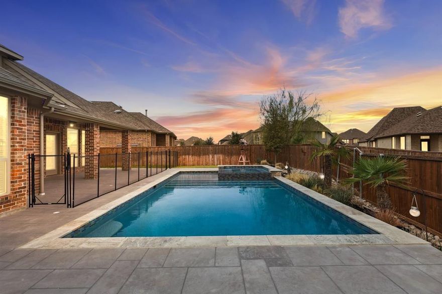 Welcome to this stunning 2-story home offering 3,309 square feet of thoughtfully designed living space, perfectly situated on a quiet cul-de-sac. This home combines functionality, comfort, and entertainment all in one.

Step inside to discover spacious living areas filled with natural light and an ideal layout for both everyday living and hosting guests. The designated home office provides the perfect private workspace, while the oversized media room is ready for movie nights, game days, or entertaining friends.

Out back, your personal retreat awaits. The sparkling pool creates the ultimate backyard oasis — perfect for cooling off during warm Texas summers or relaxing poolside with family and friends.

With generous room sizes, lots of builder upgrades, versatile living spaces, and a prime cul-de-sac location, this home truly has it all. Whether you’re working from home, entertaining, or simply enjoying quiet evenings by the pool, this property offers the lifestyle you’ve been looking for.