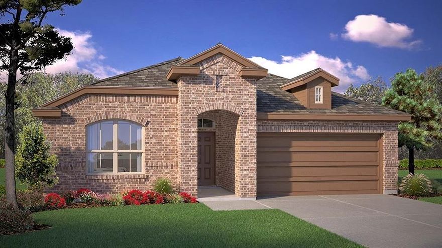 Gorgeous new home built by D.R. Horton in their master planned community Trails of Elizabeth Creek in North Fort Worth and Northwest ISD! The Blanco floorplan, Elevation C, with an estimated Summer completion. offers a well-designed single-story layout featuring 4 bedrooms,2 bathrooms, and a 2-car garage, ideal for comfortable everyday living. The open-concept design connects the spacious family room, dining area, and modern kitchen, creating a welcoming space for entertaining. The kitchen is equipped with 36” upper cabinets with crown molding, quartz countertops, a ceramic tile backsplash, stainless steel appliances, and a electric range. Luxury vinyl plank flooring extends throughout the main living areas for added durability and style. The private primary suite includes a well-appointed en-suite bath and a generous walk-in closet, while secondary bedrooms offer flexibility for guests or a home office. Thoughtful design details, modern finishes, and energy-efficient construction complete this impressive home. Community Pool, Cabana, Park, Tot Lot and Lazy River. Close proximity to I-35W, HWY 114, Schools, many Shops, Restaurants, and more!