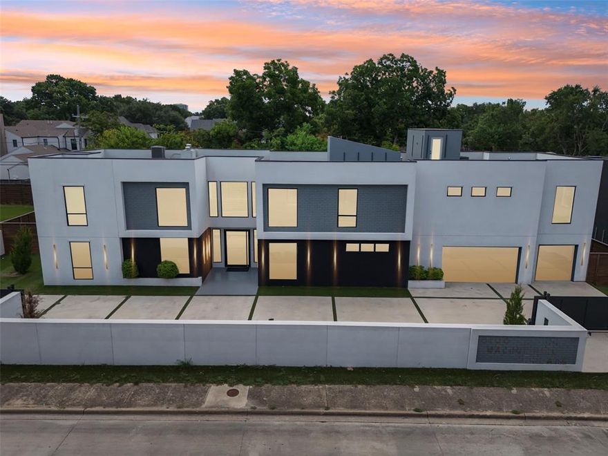 his Preston Hollow sleek modern home is meticulously designed, leaving no detail overlooked. Enter through the grand entrance & you are greeted by an open floor plan w. stunning white oak floors. The kitchen showcases Viking appliances & features stunning translucent countertops, casting a soft glow on the exquisite Quartzite surfaces. Check out the prep kitchen nicely secluded behind the pantry. The living spaces are thoughtfully designed for comfort and style w. an abundance of natural light. The primary suite is a sanctuary of luxury, featuring a lavish ensuite bathroom w. soaking tub, 2 walk-in showers & 2 vanities. Walk up illuminated stairs & find secondary beds, game & media rooms. Continue up to the turfed rooftop & enjoy the outdoor media area for watching the game. Finally, go outside & find a retreat to relax & entertainment & a sparkling pool that beckons you for a refreshing dip. Located with access to premier schools, restaurants, & shopping.