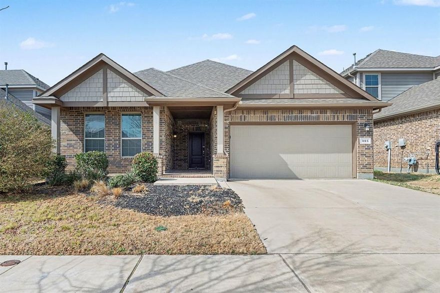 Move-in ready four-bedroom, two-bathroom home located in the vibrant Harvest Meadows community. This residence features a spacious open-concept floor plan where the kitchen seamlessly overlooks the main living areas, perfect for modern living. The inviting living room is highlighted by tall ceilings and a cozy fireplace, serving as the heart of the home. The updated kitchen is both stylish and functional, boasting granite countertops and stainless-steel appliances.
The primary suite offers a private retreat, featuring a large walk-in closet for ample storage. The attached primary bathroom is well-appointed with a garden tub, a separate standing shower, providing multiple options for relaxation. Outside, you will find a fully fenced-in backyard, offering a secure space for outdoor activities and entertainment. As a Harvest resident, you’ll enjoy access to resort-style amenities including multiple pools, parks, dog parks, and a kayak and paddleboard lake. The community also features multiple playgrounds, two fitness gyms, walking trails, and even a community coffee shop, fostering a vibrant and connected atmosphere. Schedule your private showing today!