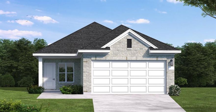 MLS# 21254409 - Built by Coventry Homes - Const. Completed Jan 15 2026 ~ Model Home Opportunity. Looking for a leaseback.  Welcome to this darling, single-story home offering three bedrooms, two bathrooms, and approximately 1,500 square feet of thoughtfully designed living space. Set on a huge lot, this home stands out with its upgraded elevation, delivering both curb appeal and durability. Inside, the open floor plan creates a seamless connection between the main living areas, making the home ideal for entertaining and everyday living. The layout maximizes space and functionality while maintaining a comfortable, modern feel throughout. A covered patio extends the living space outdoors, providing flexibility for future customization. This home combines efficient design, quality construction, and generous outdoor space—all on one convenient level.
