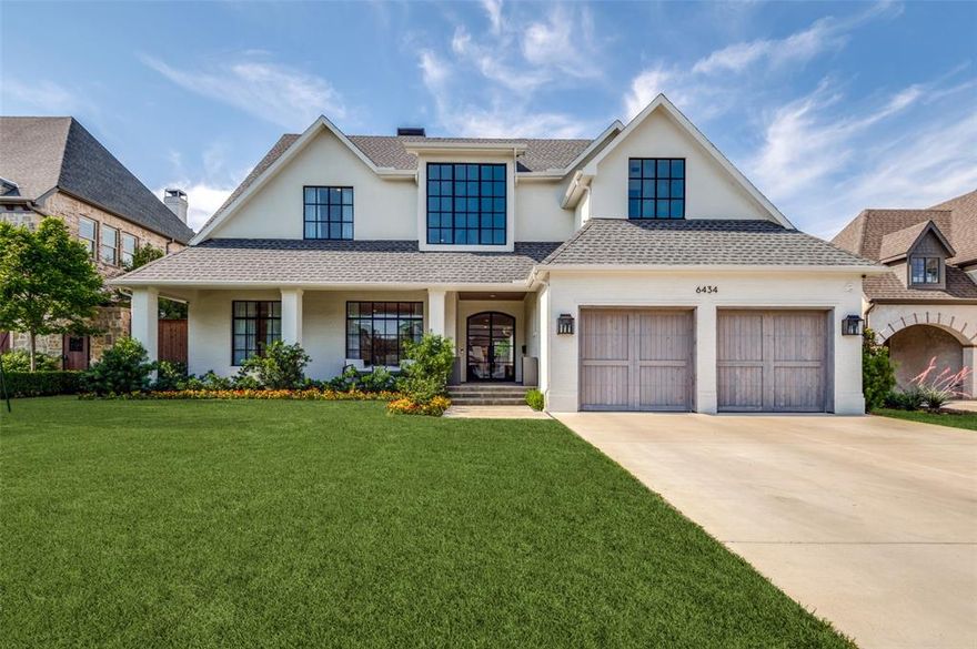 Discover a transitional gem in the prestigious Preston Hollow, designed by renowned architect Robbie Fusch. You'll fall in love with the home's abundant natural light, evident from the moment you step through the custom steel doors. The layout includes two downstairs bedrooms, including a master wing with an office or workout room, a comfort or coffee bar, French steel doors, and a luxurious bathroom with his and her walk-in closets, three upstairs bedrooms, each with en-suite baths. Storage is plentiful, featuring a finished third-floor bonus area offering endless possibilities. Special features include white oak floors, Viking appliances, a custom steel wine cellar, a mudroom, a game room with a powder bath, and an expansive backyard with a covered patio and fireplace. Truly a spectacular home!