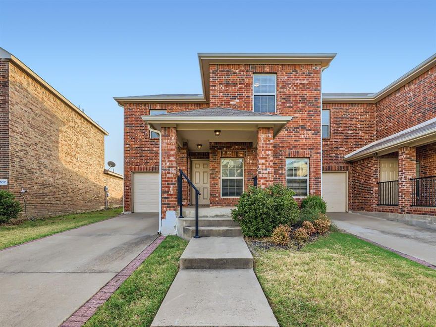 Click the Virtual Tour link to view the 3D walkthrough. Nestled in a serene neighborhood, this 3-bedroom and 2-bathroom residence offers the perfect blend of comfort and style. From the moment you step inside, prepare to be captivated by the open floor plan that seamlessly connects the living, dining, and kitchen areas. The kitchen is equipped with sleek black appliances, granite countertops, a generously sized kitchen island, and a convenient breakfast bar. The primary bedroom is located on the main level, complete with an ensuite bathroom and a spacious walk-in closet, providing a tranquil sanctuary. Upstairs, you’ll find two additional bedrooms and a shared bathroom. Step outside to discover a fenced backyard and patio, perfect for creating cherished outdoor memories. The property comes with an attached garage for your convenience, ensuring easy access and secure parking. Don't miss this incredible opportunity to make this house your forever home, schedule a viewing today!