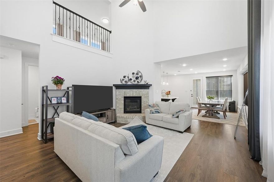 Priced below Collin CAD appraised value! This stunning, move-in ready Highland Home is located in the highly sought-after Cambridge Crossing community of Celina. Offering 5 bedrooms or 4 bedrooms plus a private office, 3 full baths, and over 2,500 sq. ft., this thoughtfully designed home delivers flexibility, comfort, and exceptional quality.

A well-planned layout features two bedrooms downstairs, ideal for guests or multigenerational living, with three additional bedrooms and a spacious secondary living area upstairs. The open-concept interior boasts soaring ceilings, abundant natural light, and upscale finishes throughout.

The chef-inspired kitchen serves as the heart of the home, featuring quartz countertops, stainless steel appliances, a large center island, and ample cabinetry, flowing seamlessly into the living and dining areas—perfect for entertaining or everyday living.

The private primary suite offers a relaxing retreat with a spa-style bath, dual vanities, oversized shower, and walk-in closet. Outside, enjoy a private backyard ideal for quiet evenings or weekend gatherings.

Residents of Cambridge Crossing enjoy resort-style pools, clubhouse, fitness center, walking trails, playgrounds, and year-round community events, all just minutes from top-rated Celina ISD schools, shopping, dining, and major commuter routes.

Impeccably maintained and shows like new. Ask your agent about special financing options available on this property!