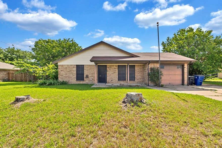 Welcome to this inviting 3-bedroom home in Burleson, offering 1,152 square feet of well-utilized space on a generous 0.2411-acre lot. Inside, you’ll find a comfortable layout with a bright living area, functional kitchen, and flexible bedrooms perfect for family, guests, or a home office. Enjoy added peace of mind with a new HVAC system installed in 2024. Step outside to a large fenced backyard, ideal for relaxing, entertaining, or letting pets roam freely. Complete with an attached 1-car garage, this home is a great opportunity to own in a growing area with space and potential.