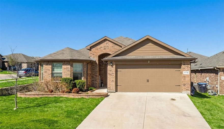 2020 construction offers modern living without the wait! This 4-bedroom, 2-bath home features an open floor plan perfect for entertaining, with granite countertops and stainless steel appliances in the kitchen. The spacious primary suite provides a peaceful retreat after busy days, while three additional bedrooms offer flexibility for guests, offices, or hobbies. Enjoy morning coffee on the covered patio overlooking your private backyard. Located minutes from popular shopping and dining with easy access to major highways for seamless commuting. Fresh paint, updated fixtures, and energy-efficient features throughout make this Fort Worth gem.