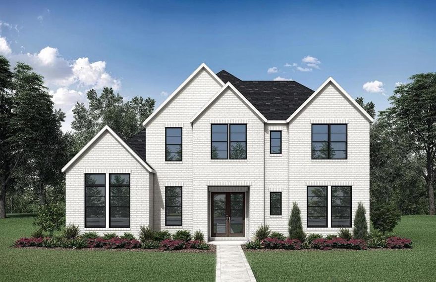 MLS# 21231373 - Built by Drees Custom Homes - Sep 2026 completion! ~ 5BR,5BA with green space views in Mckinney, TX. Discover this stunning 5 bedroom, 5 bath home offering 4,065 square feet of thoughtfully designed living space. An open concept floor plan seamlessly connects the gourmet kitchen, dining area, and spacious living room, ideal for entertaining and everyday living. Step outside to the covered back patio and enjoy tranquil greenspace views, creating a private outdoor retreat perfect for relaxing or hosting guests.