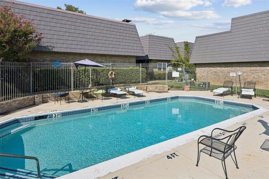 Location! Location! Location! Beautifully updated townhome in a fantastic mid-cities location close to DFW airport. This unit is located just moments from the community pool and includes an outside storage unit as part of a covered carport spot that conveys with the unit. This move-in ready townhome has had every detail of the home updated including new flooring on the ground level living room, matching stain on the hardwoods, and new carpet in the second bedroom. The home has been freshly painted, and all bathrooms have been brought up to date. The inviting living room features a soaring vaulted ceiling and a cozy fireplace. The spacious kitchen boasts built-in appliances, patio access, and ample storage. Serene primary bedroom shares the second floor with a large secondary bedroom and laundry room. Foundation repairs were completed with transferable warranty, and plumbing was repaired and re-tested with passing grade for peace of mind! This property offers tremendous value with easy access to the entire Metroplex. We expect multiple offers, so don't hesitate to come and see this and make it your own! 3D tour available online! NOT for lease