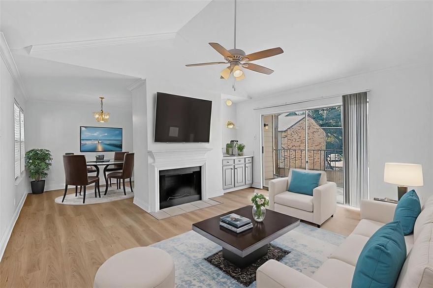 Also, for Lease - Updated and move-in ready! This stylish 2-bedroom unit in Prestonwood Green Condominium has been meticulously upgraded to a perfect finish. It boasts of new floors, new granite counter tops, new cabinet finishings, fresh paints and a four-year-old HVAC system.
Its vaulted ceilings and split-bedroom layout enhance the spacious feel, while each bedroom features its own en-suite bath and walk-in closet. 
Unit 2062 is located on the top floor of building 15 and away from ground traffic and noise, with an assigned covered parking #50 right outside your door. The HOA is responsible for the water utility, so that's one less bill to worry about.
This is a beautiful and peaceful gated community in the heart of North Dallas, right off Dallas North Tollway, and minutes away from Addison Circle and the Galleria Mall. The price is unbeatable, and the location is golden, why wait? Schedule your showing today as we welcome all offers!