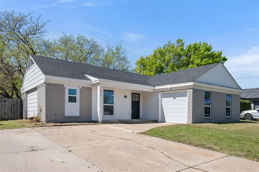 Beautifully updated 3-bedroom, 2-bath home located in a quiet, established neighborhood within highly sought-after Keller ISD. This home features a spacious living room perfect for entertaining, along with a fully updated interior showcasing granite countertops and stainless steel appliances in the kitchen. Enjoy the large backyard with mature trees, offering plenty of space for outdoor living and relaxation. Additional highlights include a one-car garage and convenient access to I-35W, making for an easy commute. A perfect blend of comfort, style, and location—this home is move-in ready and a must-see! POSSIBLE SHORT SALE…bring us an offer!!!