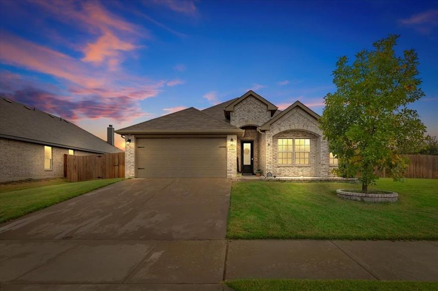 Welcome to 1200 Queens Brook Lane, a stylish 2021-built home offering 3 bedrooms, 2 baths, and 1,730 sq. ft. of modern living. From the moment you walk in, you’ll love the open floorplan highlighted by luxury vinyl plank floors, a bright living area and a kitchen designed to impress complete with stainless appliances, a large island, and walk-in pantry. Enjoy the convenience of smart home features including app-controlled lighting and a programmable thermostat for comfort and efficiency. The private owner’s suite feels like a retreat with vaulted ceilings, dual sinks, a soaking tub, and a spacious walk-in closet. Step outside to enjoy a covered patio and oversized backyard—perfect for entertaining! 

This home also comes with energy-efficient solar panels (buyer to assume payment), giving you long-term savings and eco-friendly living. Set on a desirable corner lot with plenty of curb appeal and just minutes from shopping, dining, and major commuter routes—this one has it all. Seller is motivated!