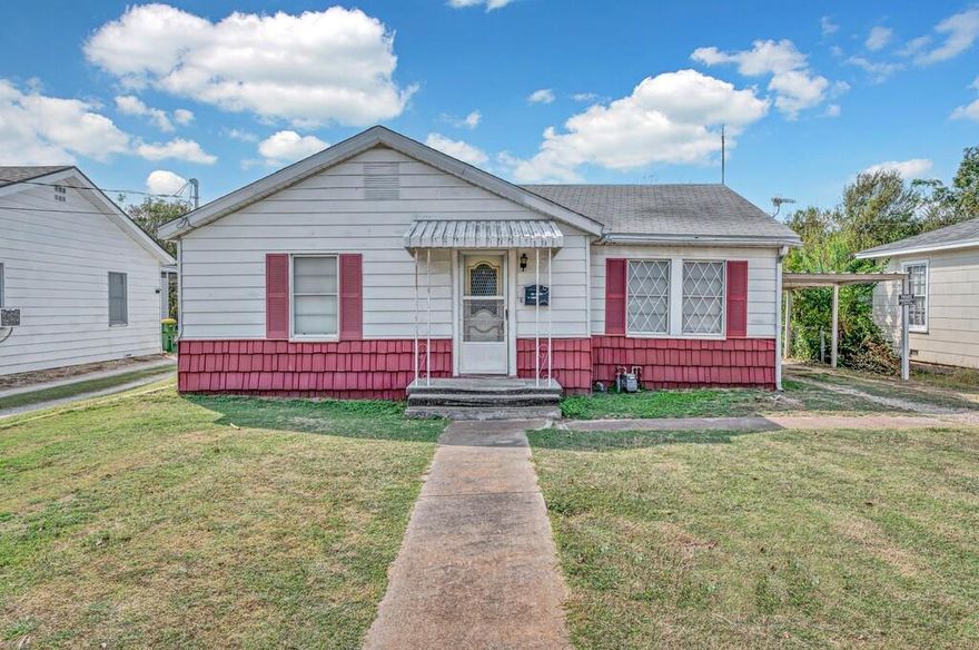 There’s something comforting about a home that’s seen a few stories and still has plenty left to tell. Sitting on a quiet street just minutes from Baylor and downtown Waco, this sweet 1955 cottage is the kind of place that’s been loved well and lived in easy. With two bedrooms, one bath, and a flowing layout that keeps everyone connected, it’s full of old-fashioned charm and potential for whatever’s next.
Step inside to a bright living room with wide windows that let in soft afternoon light, then wander toward the cozy kitchen where the scent of coffee or cornbread could fill the air. The dining room off to the side is just right for weeknight dinners or morning paper reading. Both bedrooms feel calm and comfortable, each with simple lines and space for rest or reflection.
Out back, a large covered porch stretches across most of the home, perfect for quiet mornings with hummingbirds or long evenings watching the sky turn gold. The yard has plenty of room for gardening, a shed for tinkering, and space for weekend projects or simply unwinding outdoors.
Close to shopping, restaurants, and medical facilities, this home keeps convenience within reach while still giving you that down-to-earth, small-town feel. Whether you’re ready to roll up your sleeves for a renovation or looking for a simpler pace of life, 1116 January Street offers a little slice of Waco’s heart, just waiting for its next chapter.