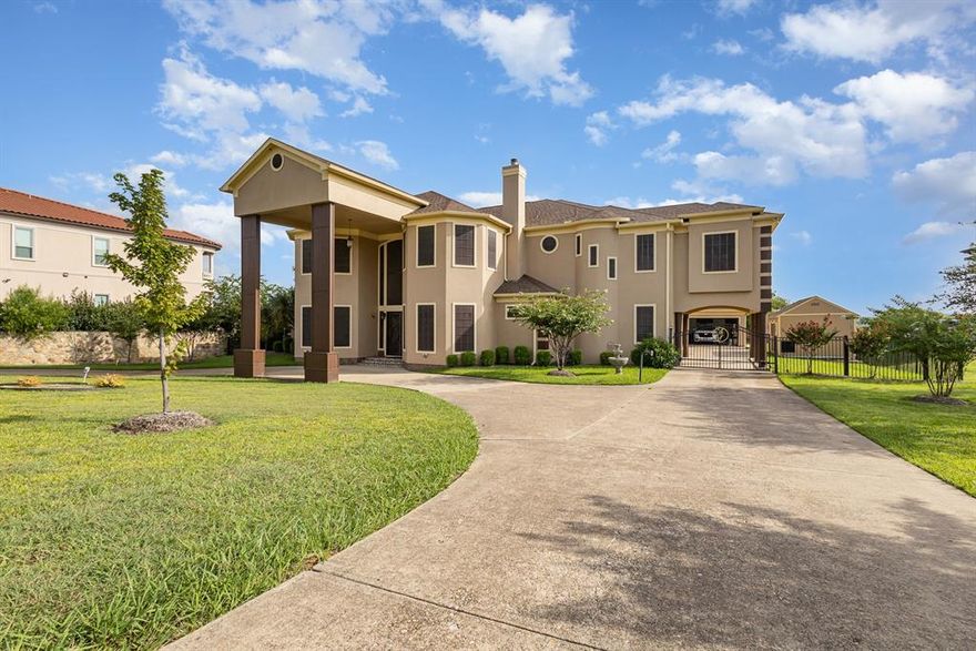 Welcome to 1031 Mallard Pointe Drive, an exquisite 6,091 sq ft estate in the heart of Cedar Hill’s prestigious community. This luxurious residence features 4 spacious bedrooms and 8 elegantly designed bathrooms, offering a sophisticated and expansive floor plan perfect for both grand entertaining and comfortable living.Step inside to a stunning open-concept interior with soaring ceilings and abundant natural light. The gourmet kitchen, seamlessly flowing into the living and dining areas, is a chef’s masterpiece, boasting stainless steel appliances, granite countertops, and a large island ideal for gatherings. The primary suite is a serene retreat, featuring a spa-inspired master bathroom with an expansive walk-in closet, a large Jacuzzi tub, and an oversized shower with dual shower heads for ultimate relaxation.The outdoor living spaces are a true haven, showcasing an infinity pool and hot tub with breathtaking views overlooking Joe Pool Lake, creating a resort-like ambiance. Unwind in the dry sauna or refresh in the convenient outdoor bathroom with a shower, designed for comfort and privacy. A beautifully appointed guest house provides additional space for visitors or extended family, while the meticulously landscaped grounds offer ample room for recreation and relaxation.Nestled in a tranquil neighborhood, this home is just minutes from Cedar Hill State Park, top-rated schools, shopping, dining, and major highways for an easy commute to Dallas. With its unmatched elegance, modern amenities, and prime lakeside location, 1031 Mallard Pointe Drive is a rare gem, offering a lifestyle of luxury and serenity in Cedar Hill.