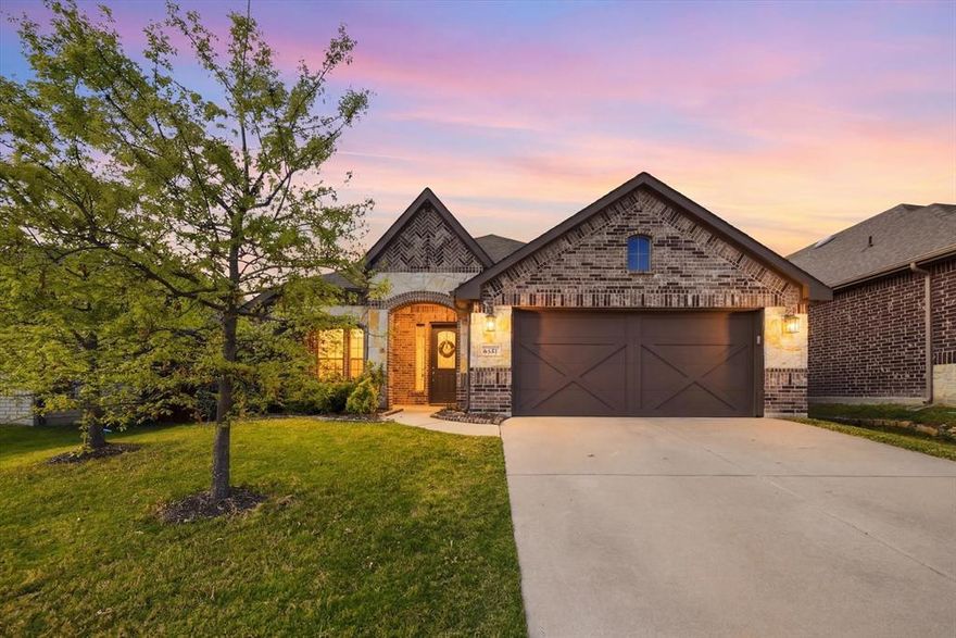 LOCATION, LOCATION, LOCATION! Welcome to this beautifully upgraded 3-bedroom, 2-bath home offering just under 2,100 square feet of thoughtfully designed living space. Featuring a versatile formal dining room that can easily serve as a playroom or game room, AND A dedicated study, this home adapts to your lifestyle needs. Enjoy an open-concept layout perfect for entertaining, complete with decorative lighting and a spacious walk-in pantry. The generously sized bedrooms and expansive living areas provide comfort and functionality throughout. The oversized primary suite is a true retreat, highlighted by charming bay nook windows that fill the space with natural light. Step outside to a rare front porch perfect for a relaxing swing and quiet mornings. Conveniently located just off Chisholm Trail Parkway, commuting to downtown Fort Worth or anywhere in the DFW metroplex is a breeze. You’ll love being close to shopping, dining, and everyday conveniences, while also enjoying neighborhood amenities including walking trails and a community pool. Plus, the elementary school is within walking distance. Look no further, this is the one you've been waiting for!