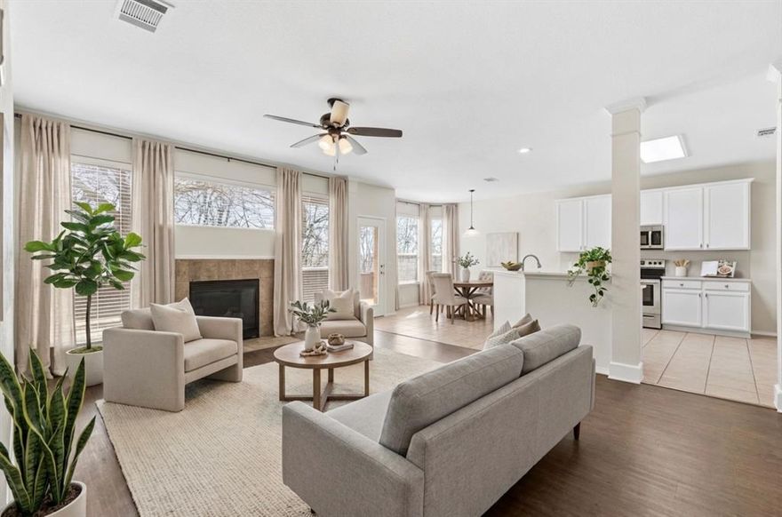 Rate Relief + A Home That's Ready Now.

The seller's preferred lender is offering a 1-0 buydown, lowering your interest rate for the first year of your loan; a smart way to ease into homeownership with more breathing room upfront.

Located in the sought-after Fountainview section of Stonebridge Ranch, this 4-bedroom home greets you with a formal dining room just off the entry and an open floor plan filled with abundant natural light. The updated kitchen is a standout with quartz countertops, farmhouse sink, white cabinetry, stainless steel appliances, and a pantry for ample storage. The living room features a gas-start fireplace and a wall of windows overlooking the backyard, making it a natural gathering space.

The oversized primary suite has room for a sitting area, and the updated primary bath delivers dual sinks, refreshed counters and faucets, a garden tub, separate shower, and a walk-in closet. Upstairs, three additional bedrooms, a loft, and a large game room offer flexible space for how you actually live.

Recent updates include interior paint, new ceiling fans (late 2025), and fresh sod and mulch (January 2026) — the kind of details that make a home feel truly cared for.

Move-in ready and available now. The rate incentive won't last forever, this one is worth acting on quickly.