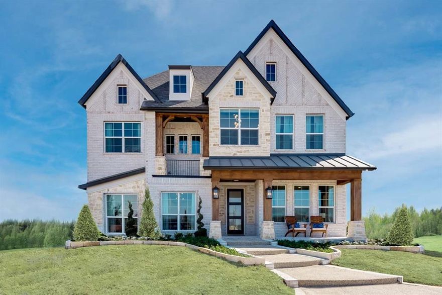 Grand Homes model home for sale in Justin Crossing —where there’s no MUD nor PID tax. Loaded model home with tons of designer features set in a neighborhood that features a park, playground, dog park, and scenic trails leading to Reatta Park. The spacious home has a striking full oak staircase adorned with wrought iron balusters extending upstairs. Inside, enjoy the elegance of 8-foot doors downstairs and lots of wood floors. The Groin vaulted family room includes a linear fireplace and opens to a large, covered back patio, perfect for relaxing or entertaining. A flexible home office or formal area. The open-concept kitchen is ideal for family gatherings, complete with classic Shaker cabinets, Omegastone slab countertops, stainless steel appliances, tile backsplash, walk-in pantry, built-in desk or butler’s pantry, and a spacious island. A guest suite is conveniently located on the main floor, while upstairs you'll find a game room & media room for the kids and two additional bedrooms. The luxurious primary suite features a free standing garden tub, double vanities, and a decorative tile shower. Furniture, drapes & TV equipment not included, but negotiable. Located in the highly regarded Northwest ISD, this Energy Star certified home also includes R-38 insulation and a radiant barrier roof for greater efficiency and comfort year-round. Don’t miss this opportunity to own a brand-new home in a growing community.