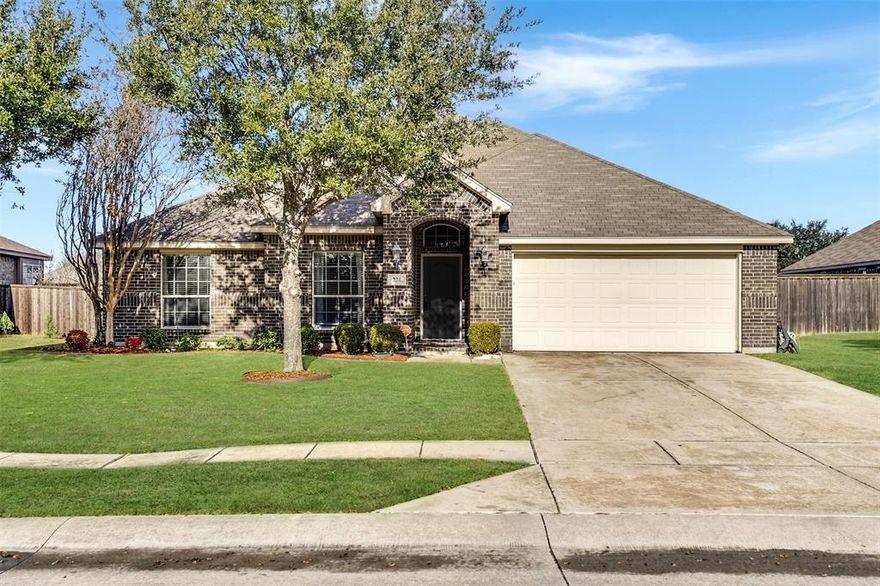 Welcome to Deerfield Heights community in Forney! This stunning 1.5 story home is located on a large lot. The open floor plan on the main living area is great for entertaining. The flooring has been updated. The oversized kitchen has a island and stainless steel appliances.The master suite is  Spacious and the master bath has a separate shower with a garden tube. The Office can be used as fourth bedroom if needed. The Half story upstairs has an oversized GAME ROOM and powder bath perfect for entertaining!