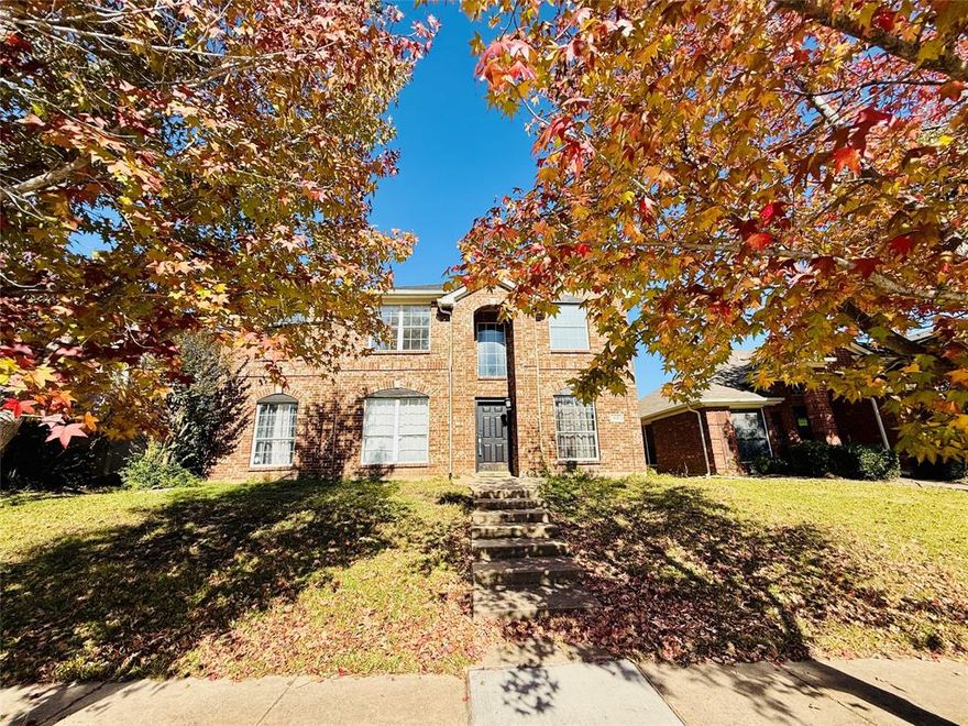 Welcome to your new home in Grand Prairie's prestigious Westchester subdivision. From the moment you arrive on its quiet, tree-lined street, you'll know you've found someplace special. Step through the front door and be greeted by a stunning, vaulted ceiling that creates an overwhelming sense of space and elegance.

This beautiful two-story home flows with a wonderful open concept, filled with natural light. Imagine everyday life in your super spacious kitchen, a true chef's delight with abundant counter space, a fabulous breakfast nook, and a cozy fireplace nearby. With two living rooms, a formal dining area, and a dedicated office, there is space for everyone to work, play, and entertain.

Retire upstairs to the luxurious master suite, featuring your own private, rear-facing balcony—a perfect retreat. Three additional bedrooms offer ample space for family or guests. Outside, a tall privacy fence encloses your backyard oasis, ensuring peace and seclusion.

Nestled perfectly between Dallas, Fort Worth, and Arlington, with effortless access to I-20 and the 161 Tollway, your new home places you minutes from epic shopping, dining, and entertainment. Discover the vibrant lifestyle Grand Prairie offers, from the recreation at EpicCentral to the concerts at Texas Trust CU Theatre. This is more than a house; it's the prime location and serene lifestyle you've been searching for. Schedule your tour today