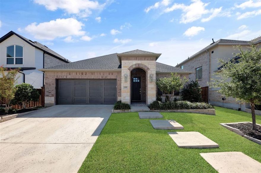 North-facing lot in the highly desirable Light Farms community of Prosper. Built in 2022 by award-wining Toll Brothers, this modern single-story home features an open floor plan designed for functionality and flow.
Interior highlights include soaring ceilings, abundant natural light, and premium finishes. The kitchen offers a large island, sleek cabinetry, stainless steel appliances, and connects seamlessly to the dining and living areas, making it suitable for both daily living and entertaining.
The primary suite includes a spa-style bath and a generous closet, and additional rooms provide flexibility for guests, an office, or multipurpose use. The home also offers a covered patio, low-maintenance yard with modern landscaping, an attached two-car garage, and energy-efficient construction.
Perfect location is just a few houses down from a park with a playground as well as Boyer Elementary and near Reynolds Middle School and Prosper High School. Conveniently located near Frontier Park and H-E-B, with easy access to shopping, dining, parks, and major thoroughfares while offering the serenity of the Light Farms community.
Schedule a showing to experience this turnkey property.