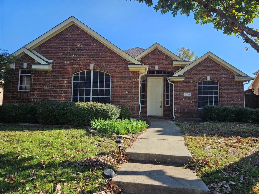 This beautiful home is located in the desirable Legends Subdivision. Its Minutes to Hwy 121 and Dallas Tollways. Close to tons of shopping and restaurants. The HOA includes a playground and pool!! This home welcomes you in with high ceilings and an open concept kitchen, living area. The kitchen features a beautiful bay window, pantry, and access to the full laundry area. The primary bedroom has a large ensuite with a garden tub and separate shower along with duel sinks and a large walk in closet. There are two living areas the main living area features a gas fireplace. Laminate-hardwood and tile floors throughout. Low maintenance yard. Schedule your appointment to view today!