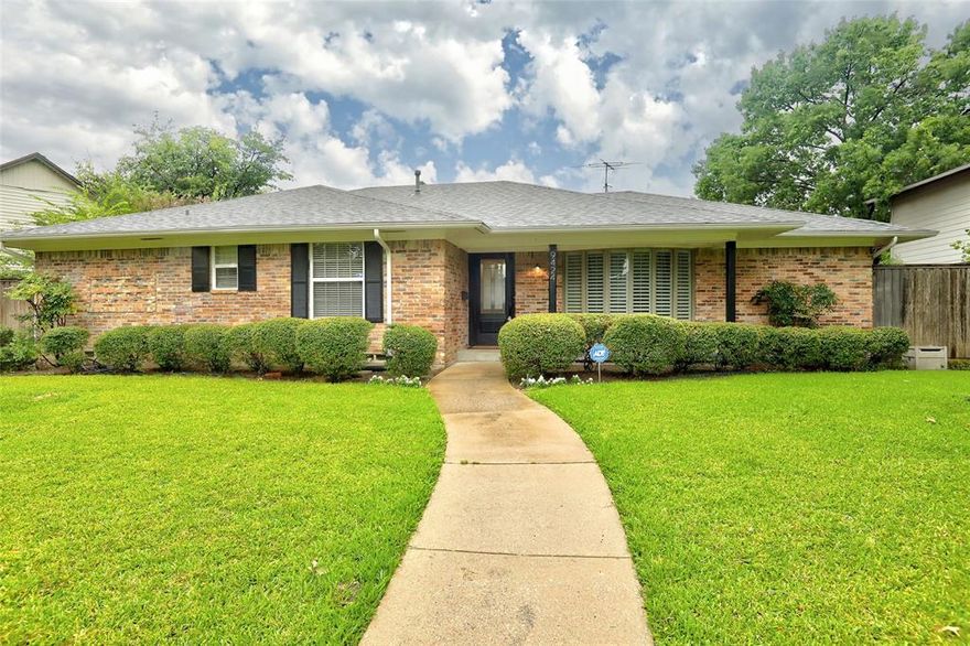 CHECK OUT THE LOWER ASKING PRICE! Updated throughout and LOOKING FOR A FAST SALE! This home is ready to go for some new homeowners! Fantastic Opportunity to live in the heart of Lake Highlands with easy access to RISD Schools, shops, restaurants, I-635 and I-75. The split Bonus Room can be flexibly used as a Bedroom, Guest room, Office or countless other possibilities. New UPDATES include: new roof installed in July 2025, fresh interior and exterior paints, new flooring, Kitchen cabinet updates and much more. Updates also include: Recently installed Trane HVAC and a 50 Gal gas water heater for plenty of hot water!, dual-pane windows, new Front entry door, Patio sliding door and overhead Garage door. Wonderful board-on-board fenced backyard for privacy and with a large extended patio for your outdoor fun!