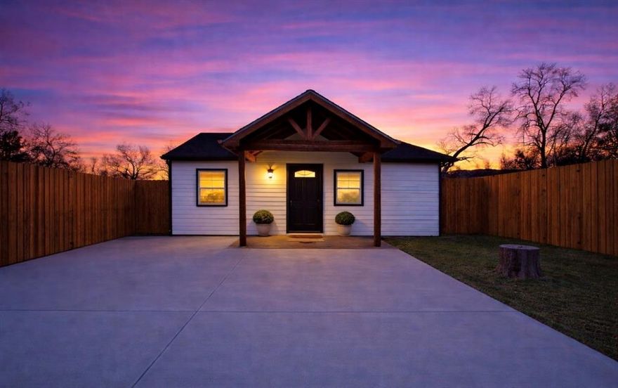 Built in 1920 and fully remodeled in 2023, this stunning home offers the perfect balance of historic charm and modern luxury—ideal for first-time buyers, Texas Christian University students, or medical professionals seeking both style and convenience.

Set on a spacious lot, this 3-bedroom, 2-bath home includes new electrical, plumbing, flooring, granite, roof, stainless steel appliances, a concrete pad in the rear yard - ready for a new shed or use as a relaxation station with cozy patio furniture and fire pit, 8ft red cedar privacy fence installed around the property, new lighting under eaves and gutters.  

The inviting covered front porch is perfect for morning coffee or unwinding after a long day. Out back, the private fenced yard offers a serene retreat with plenty of room for entertaining, pets, or relaxing weekends at home.

Located just minutes from Texas Christian University, the Medical District, South Main, and downtown, this home provides effortless access to campus, hospitals, dining, and entertainment—making it an exceptional opportunity for those looking to live, work, and thrive in the heart of the city.

Move-in ready and designed to impress—this is one you don’t want to miss.