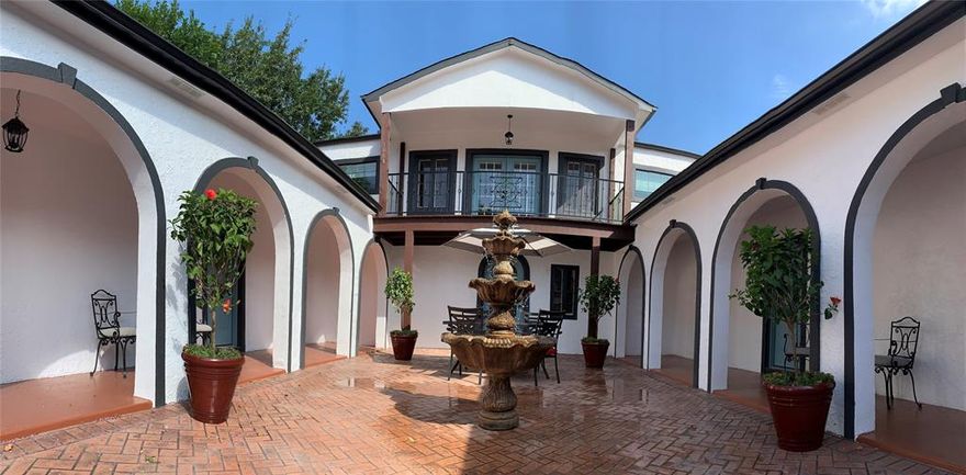 Charming 2 bedroom, 1 bath second floor unit in a beautifully maintained Spanish style triplex. This home is filled with character, featuring classic architectural details, built-ins, and accents throughout. The spacious layout offers a warm and inviting living space, with plenty of natural light and timeless charm. Enjoy access to a serene, shared courtyard with a central fountain, perfect for relaxing or entertaining. This unique upper level unit combines style with comfortable living in a truly one of a kind setting.