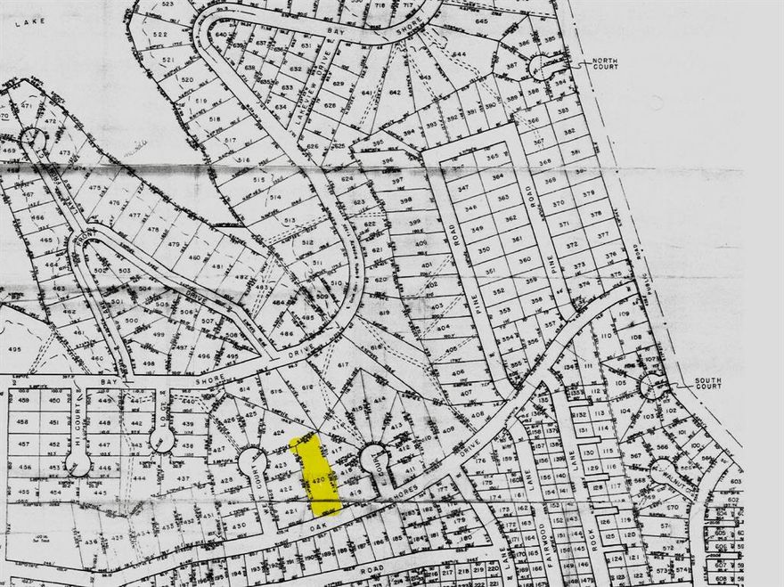 Large lot located on the main road in the improved subdivision of Oak Shores located on Lake Nocona. This oversized lot is cleared and ready for your dream home close to the lake. It is situated less than .5 mile from the serene waters, offering all the pleasures of lakeside living without the lakefront price tag. Just down the road is Boone Park, a community park featuring a public boat ramp and pristine picnic areas. Invite your friends and family for a day or weekend of camping, fishing, swimming, boating, sunset watching, etc. on the beautiful shores of Lake Nocona. Oak Shores is going through a major revitalization, so don’t miss out before the prices of properties explode.  Lots 421 and 422 can be purchased along with this lot for a combined lot size of almost an acre.