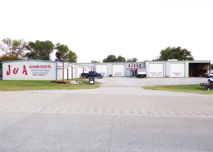 An exceptional opportunity to own a fully equipped automotive service center on U.S. Highway 380 in Bridgeport, TX. Built in 2002, this 8,640 sq. ft. building sits on nearly 1 acre (0.944 acres - 39,204 sq. ft. lot) with an excellent highway visibility and access boasting approximately 44 feet of highway access, making it ideal for capturing consistent traffic.

This established location has long delivered complete auto repair with hometown service, offering radiator sales & service, general and major repairs, tires, mufflers & exhaust, brakes, front-end & suspension work, air conditioning, tune-ups, diagnostics, and preventive maintenance.

The sale includes all shop tools and equipment, making this a true turnkey operation—ready for immediate use by an owner-operator or attractive as an investment property with strong commercial versatility. The spacious facility accommodates multiple bays, storage, and ample customer parking, with room for future growth.

Property Highlights:
•  Building Size: 8,640 sq. ft.
•  Lot Size: 39,204 sq. ft. (0.944 acres)
•  Year Built: 2002
•  All tools and shop equipment included in sale
•  Established auto repair business location with strong reputation
•  Excellent highway frontage and traffic exposure (approximately 44 feet)

Whether you’re seeking to continue operating as a trusted full-service auto repair center or to repurpose the property for other commercial ventures, this facility offers immediate value and long-term potential.

This is a great opportunity for a business operator!