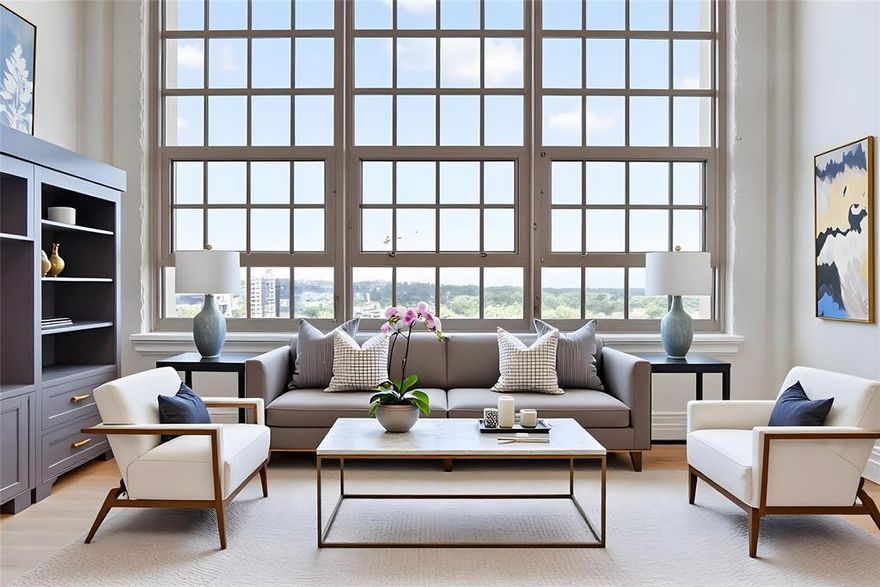 Tenant has moved out! Vacant and ready for move-in! If luxury lock and leave living is on your checklist - much less with breathtaking, unobstructed views of the Cultural District, Dickies and Will Rogers stadium through 16' high windows - you'll want to giddy-up and see this fabulous opportunity on the 7th floor in one of Fort Worth's most iconic buildings: Montgomery Plaza. This historic building was reimagined with luxury condominiums, resort-style amenities, and some of the city's best restaurants, shops and conveniences on the first floor; living in this building comes with a totally unique lifestyle close to all of the action just minutes from downtown, Sundance, and everything RODEO. Sophisticated finishes saturate the space with timeless appeal: engineered hardwoods, museum-quality smooth finish walls, contemporary transom windows, dark-stained cabinetry, and modern industrial chic elements on those soaring ceilings. When you're not enjoying your urban sanctuary, you can take advantage of the high-end amenities: a resort-style pool with cabanas, cooking and hangout areas galore, the fully-equipped gym, movie room, and a very fun 3rd floor lounge area. This property comes with two side by side assigned spaces in the attached garage.