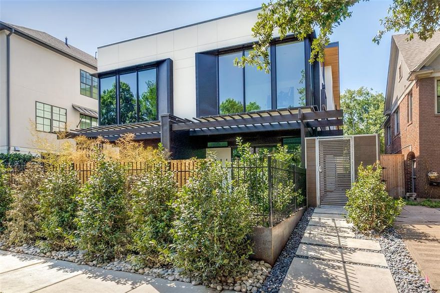 Luxury single-family attached home across from Highland Park Fountain, built by Hudson Construction in Oaklawn's prime location. Stylish open floorplan ensures year-round brightness. This three-story gem offers 3 beds, 4.1 baths, 4,173 sqft. First floor boasts a dining area, kitchen with premium appliances, oversized island, wine cooler, and living space. Second floor includes a spacious primary suite and two additional ensuite bedrooms. Third floor features a large game room, full bath and rooftop patio. Enjoy a 2-car garage, and zero-yard maintenance without HOA hassles. Walk to Shops of Highland Park, Equinox, and more.