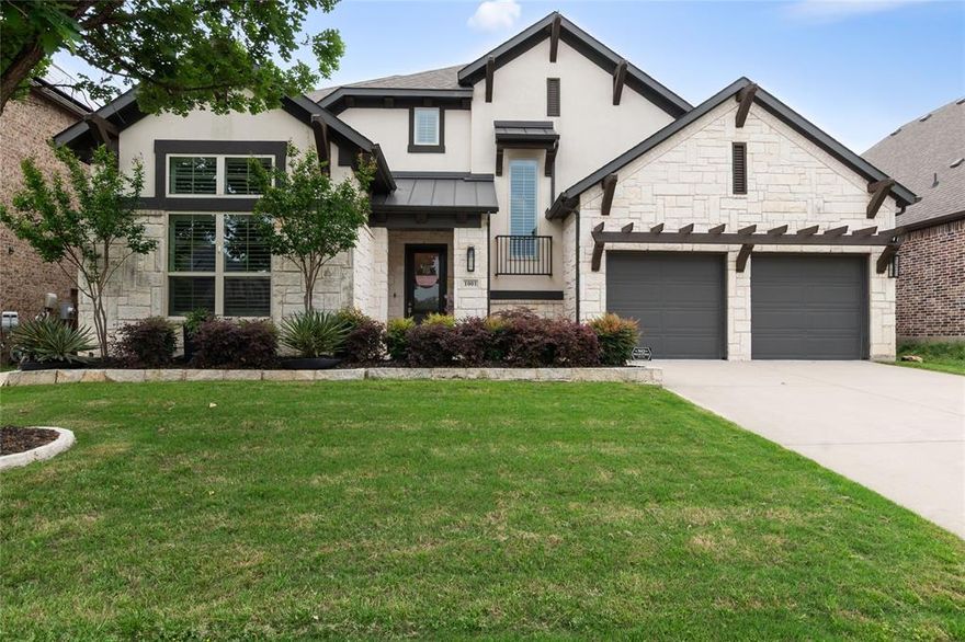 Welcome to 1001 Benbrook Trail, where elevated design, everyday functionality, and an unmatched community lifestyle come together in the highly sought after city of McKinney.

Spanning an impressive approximately 3,481 square feet, this beautifully appointed home offers 4 bedrooms, 3.1 baths, and a thoughtfully designed layout that balances comfort and sophistication. From the moment you enter inside, you’ll notice the attention to detail with upgraded millwork and designer lighting that create a warm yet refined atmosphere throughout.

The dedicated office is a true standout, complete with custom built-in shelving and desks, perfect for working from home or managing day to day life with ease. Entertain effortlessly with a spacious game room and a fully equipped media room, ideal for movie nights or hosting guests.

At the heart of the home is a gourmet chef’s kitchen designed to impress, offering both style and functionality for everyday living and special occasions alike. Step outside to a large covered patio overlooking immaculate landscaping, creating a private outdoor retreat perfect for relaxing or entertaining.

This home also features fully paid off solar panels, providing energy efficiency and long-term savings, along with a desirable 3-car garage offering ample storage and convenience.

Located in the highly sought-after community of Trinity Falls, residents have access to resort style amenities including multiple pools, miles of scenic strolling trails, fishing ponds, parks, an on site fire department, and frequent community events that bring neighbors together.

This is more than just a home, it’s a lifestyle. Schedule your private showing today.