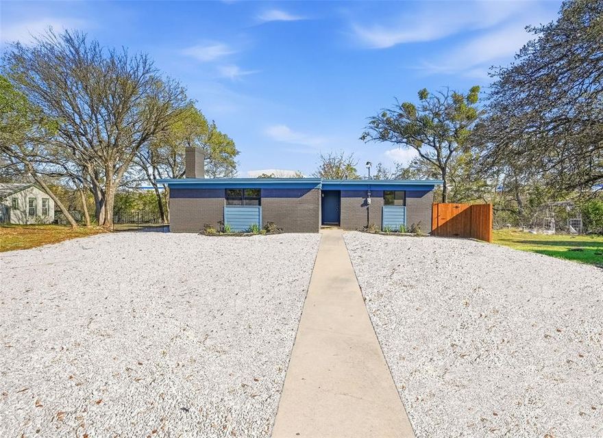 Welcome to this beautifully updated lakefront retreat on Lake Worth, tucked at the end of a quiet cul-de-sac at 1216 Abelia Ct, Fort Worth, TX 76108. This charming 1960s home has been thoughtfully modernized while preserving its original character, including refinished hardwood floors throughout. Enjoy serene water views, a peaceful neighborhood setting, and concrete steps that lead directly to the lake. The lot was originally permitted for a dock, offering potential for future waterfront enhancements.  Over the past three months, the home has received extensive renovations. Recent updates include new windows, new sliding glass door, new front door, brand-new A-C system, new bathroom, fresh interior and exterior paint, and all-new lighting and ceiling fans. The refreshed kitchen features new countertops and sink, new dishwasher, new disposal, new range, and new microwave. Additional improvements include a new privacy fence on the east side, resurfaced roof, and fully updated utilities.  This turnkey 2-bedroom home blends classic lakeside character with modern comfort—ideal for a full-time residence, weekend retreat, or investment opportunity on Lake Worth.