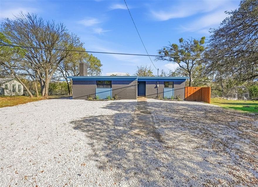 Welcome to this beautifully updated lakefront retreat on Lake Worth, tucked at the end of a quiet cul-de-sac at 1216 Abelia Ct, Fort Worth, TX 76108. This charming 1960s home has been thoughtfully modernized while preserving its original character, including refinished hardwood floors throughout. Enjoy serene water views, a peaceful neighborhood setting, and concrete steps that lead directly to the lake. The lot was originally permitted for a dock, offering potential for future waterfront enhancements.  Over the past three months, the home has received extensive renovations. Recent updates include new windows, new sliding glass door, new front door, brand-new A-C system, new bathroom, fresh interior and exterior paint, and all-new lighting and ceiling fans. The refreshed kitchen features new countertops and sink, new dishwasher, new disposal, new range, and new microwave. Additional improvements include a new privacy fence on the east side, resurfaced roof, and fully updated utilities.  This turnkey 2-bedroom home blends classic lakeside character with modern comfort—ideal for a full-time residence, weekend retreat, or investment opportunity on Lake Worth.