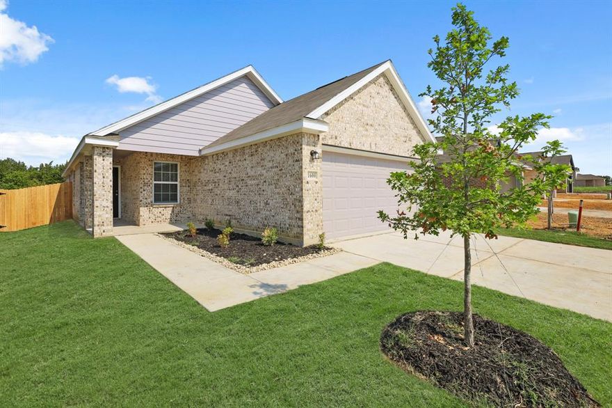 Love where you live in Christian Meadows in Ennis, TX! The Sweetwater floor plan is a charming 1-story home with 3 bedrooms, 2 bathrooms, and a 2-car garage. This home has it all, including privacy blinds and vinyl plank flooring throughout! The gourmet kitchen is sure to please with 42-inch cabinetry, granite countertops, and stainless-steel appliances! Retreat to the Owner's Suite featuring double sinks with granite countertops, a sizable shower, and tray ceiling for some dramatic flair! Don't miss your opportunity to call Christian Meadows home, schedule a visit today!